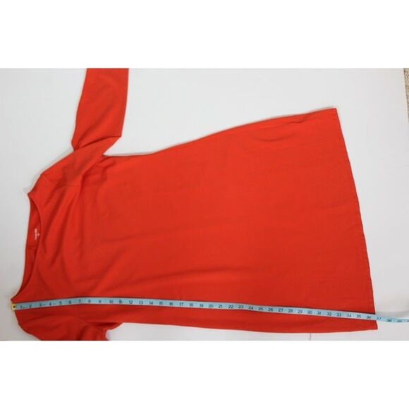 Garnet Hill Burnt Orange 3/4 Sleeve Medium Casual Dress Knit - Picture 10 of 11